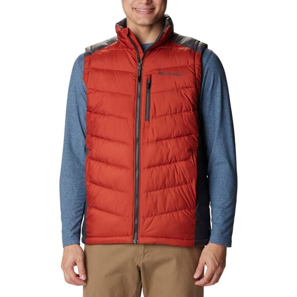 Columbia Men's Labyrinth Loop Vest, Warp Red/Shark, OMNI-HEAT Large - Picture 1 of 8